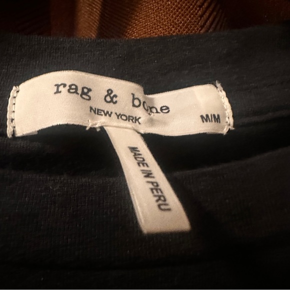 rag & bone Black Mica Top Tank with Pleated Shoulder - Size Medium - Picture 8 of 11